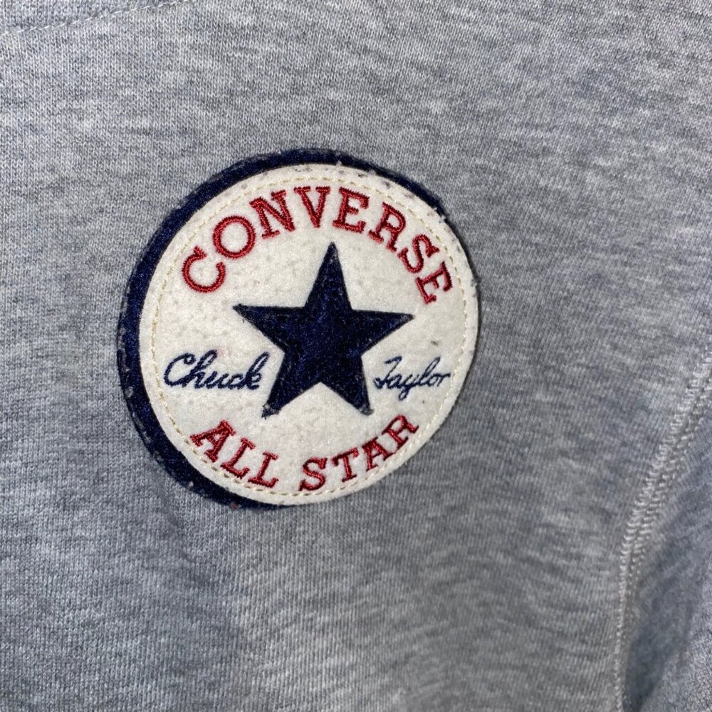 Converse Grey full zip hoodie size  12-13 years Youth L - Picture 3 of 4